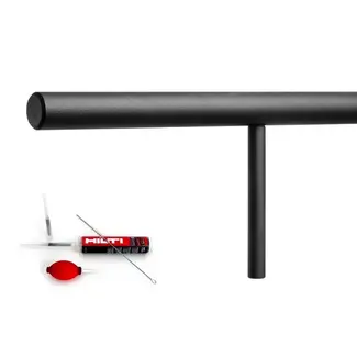 Balustrade-Geländer Stahl Rund Blindmontage Balustrade-Geländer Stahl Rund Blindmontage