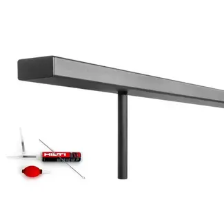 Balustrade-Geländer Stahl Flach Blindmontage Balustrade-Geländer Stahl Flach Blindmontage