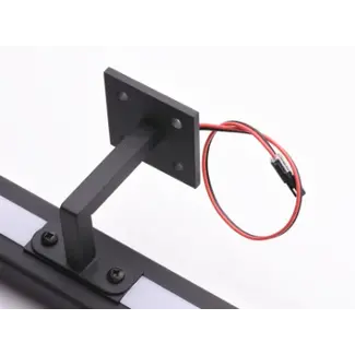 Handlaufhalter Quadratisch schroef mit zadel - mit draad doorvoer Handlaufhalter Quadratisch schroef mit zadel - mit draad doorvoer