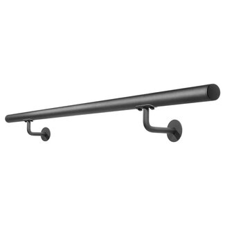 Geländer Teus  Rund Schwarz Stahl