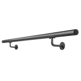 Geländer 150 cm Rund Schwarz Staal