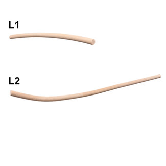 Gebogene Geländerset Holz