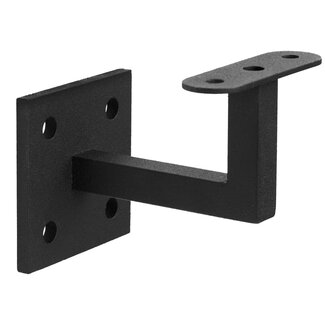 Handlaufhalter schroef Schwarz Quadratisch vlak zadel