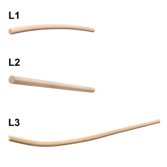 Gebogene Geländerset Holz