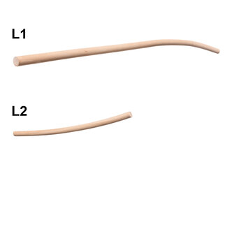 Gebogene Geländerset Holz