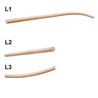 Gebogene Geländerset Holz