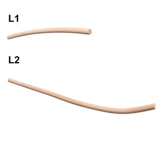 Gebogene Geländerset Holz