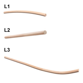 Gebogene Geländerset Holz