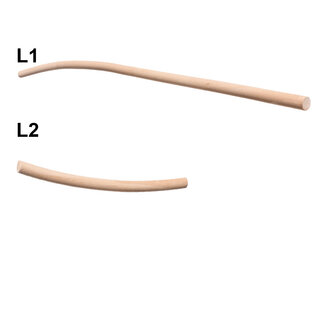 Gebogene Geländerset Holz