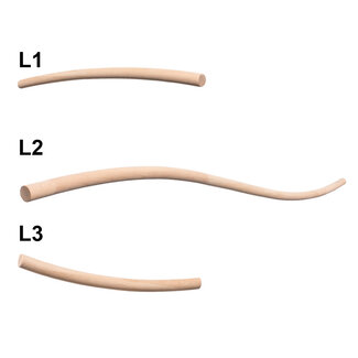 Gebogene Geländerset Holz