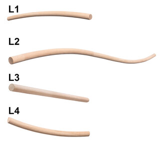 Gebogene Geländerset Holz