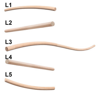 Gebogene Geländerset Holz