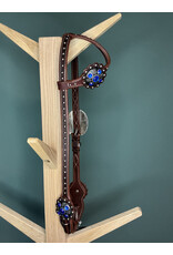 One ear hoofdstel royal Blauw chocolat