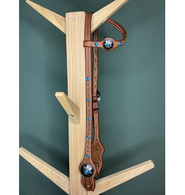 Bootshorse Hoofdstel 1ear studs turqois