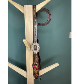 One ear hoofdstel tolled pink flower