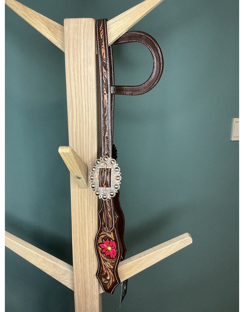 One ear hoofdstel tolled pink flower