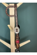 One ear hoofdstel tolled pink flower