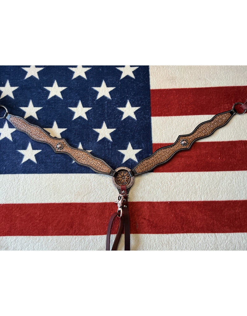 Twisted C Borstriem tooled concho