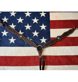 Twisted C Borstriem tooled dark concho