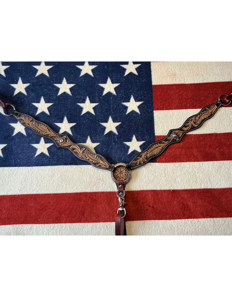 Twisted C Borstriem tooled concho