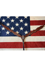 Twisted C Borstriem tooled medium brown