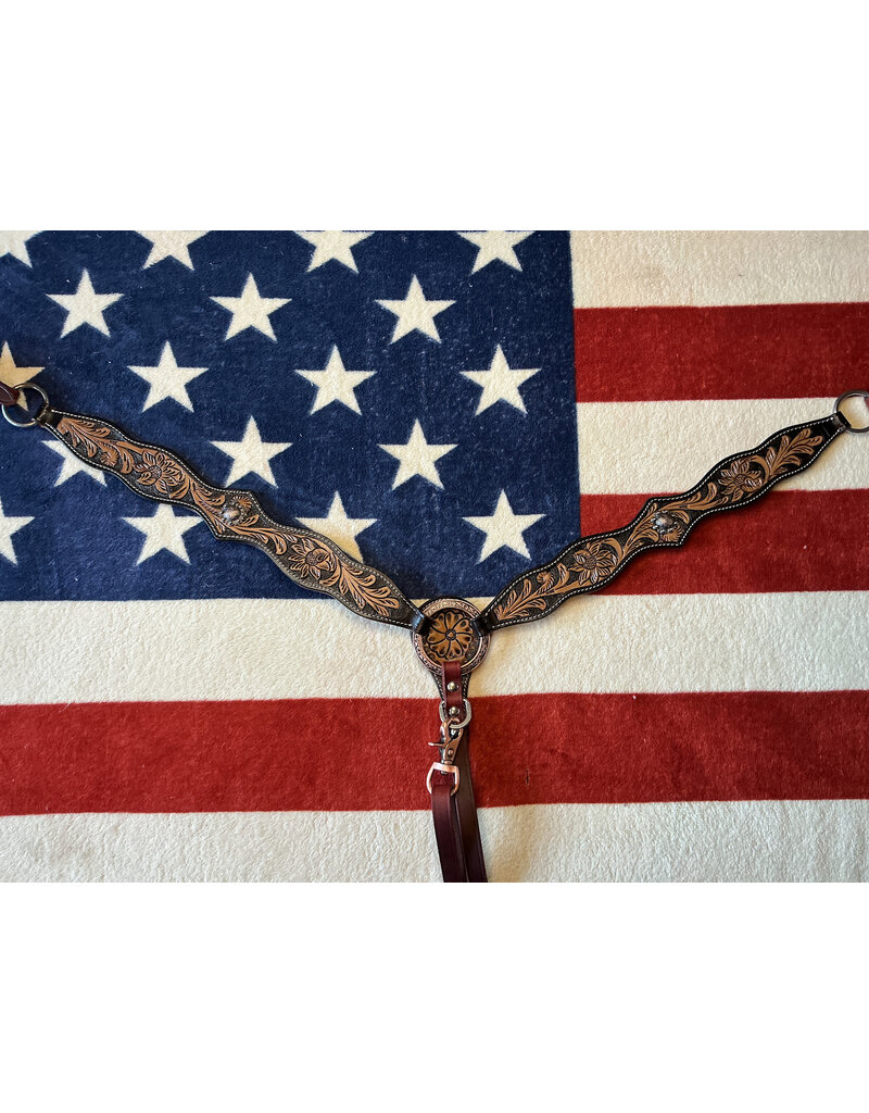 Twisted C Borstriem tooled concho