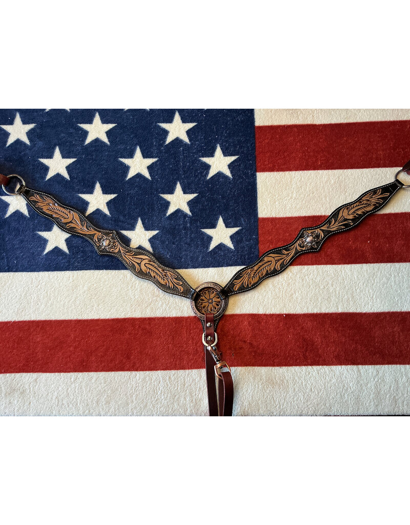 Twisted C Borstriem tooled concho