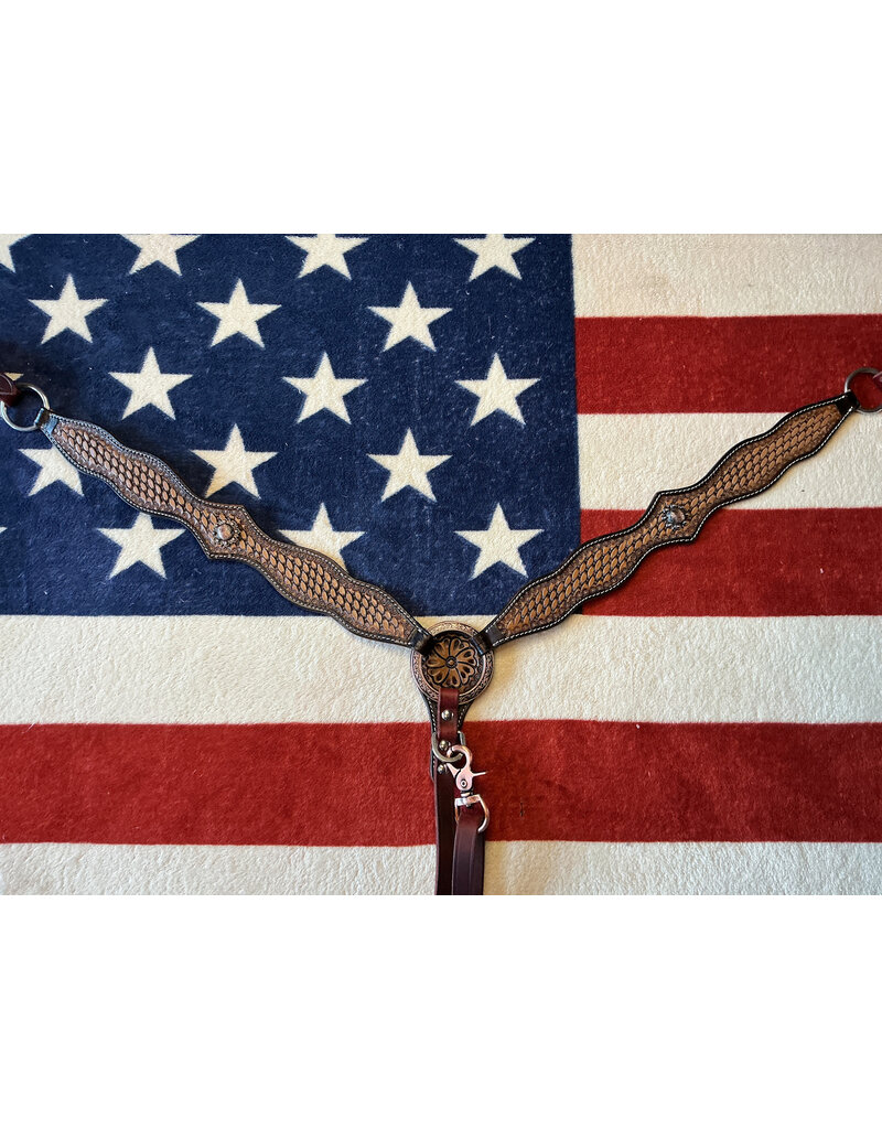 Twisted C Borstriem tooled concho