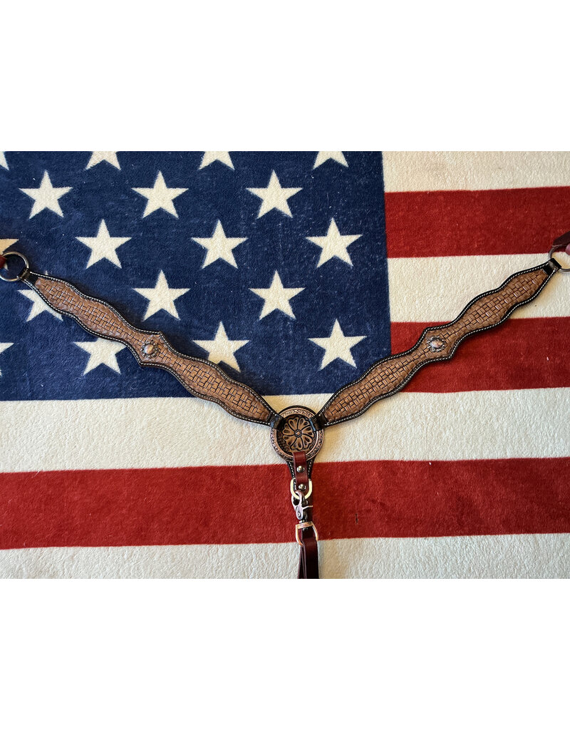 Twisted C Borstriem tooled concho