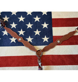 Twisted C Borstriem tooled concho brown