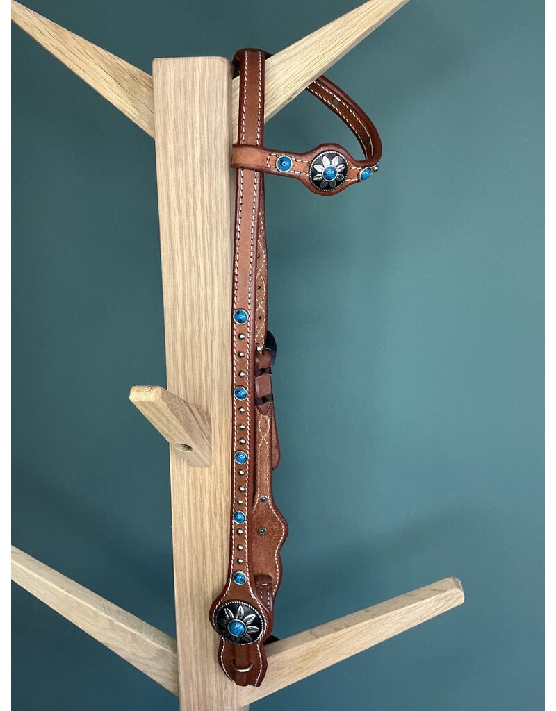 Bootshorse One ear headstall studs turqoise