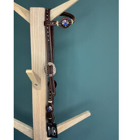 Bootshorse one ear headstall studs royal blue / gold