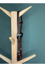 Bootshorse one ear headstall tomahawk concho chocolate brown