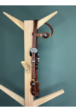 Bootshorse one ear headstall tomahawk logo dark brown