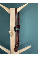 Bootshorse one ear headstall tomahawk logo dark brown
