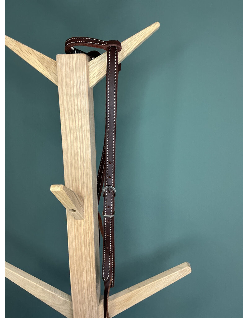 one ear training headstall chocolate brown