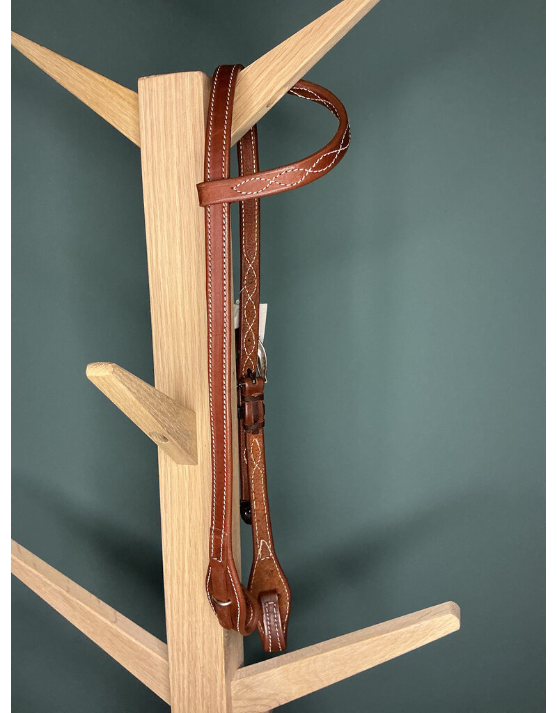 Bootshorse TRaining headstall one ear medium brown tomahawk