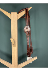 Bootshorse one ear headstall daek brown cross concho