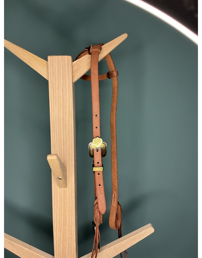 Bootshorse One ear headstall  basic medium brown