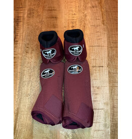 Bootshorse Beenbeschermer Set Voor+Achter+Belboots Wine Red, Maat M