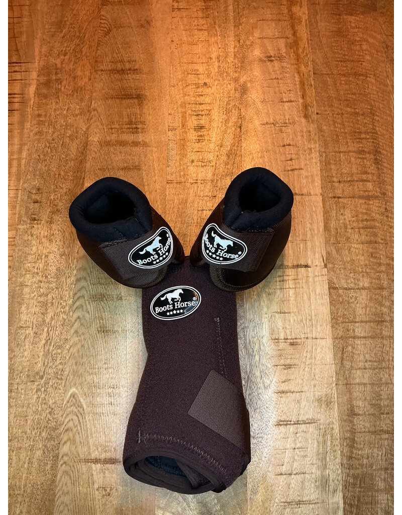Bootshorse Beenbeschermers Front+Belboots Brown Size M
