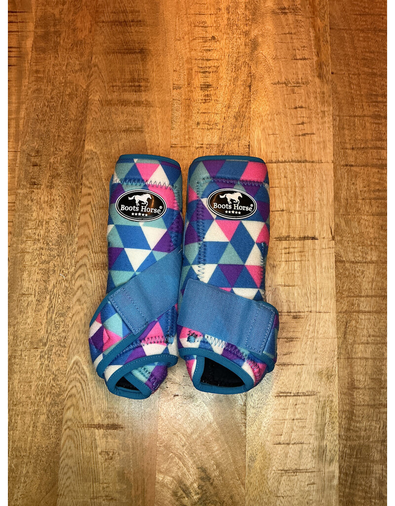 Bootshorse Beenbeschermers Front Print Geruit, Size M