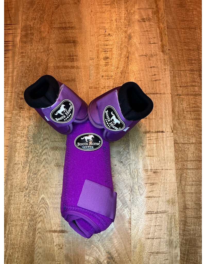 Bootshorse Beenbeschermers Front+Belboots Purple, Size M