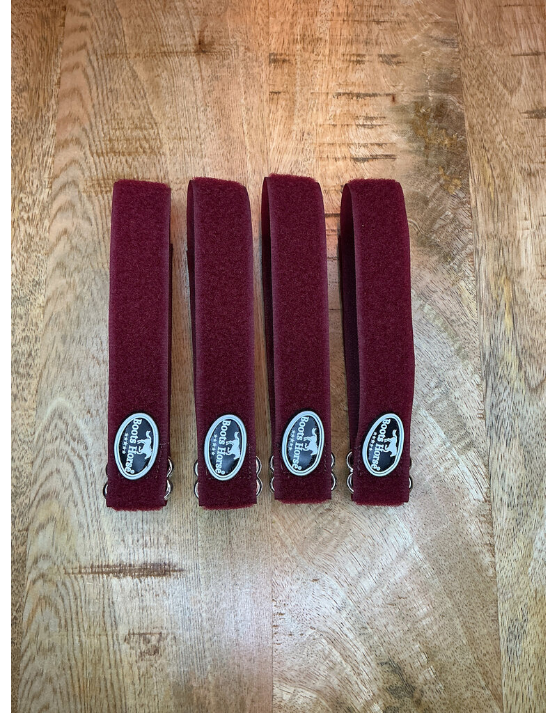 Bootshorse Bandage Straps Wine Red