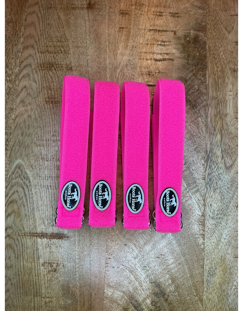 Bootshorse Bandage Straps Neon Pink