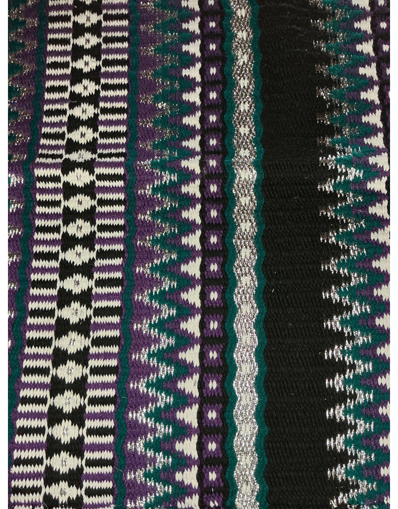 Show Blanket Print Purple/Teal/Silver
