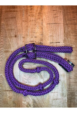 Bootshorse Barrel Reins Nylon Dark Purple