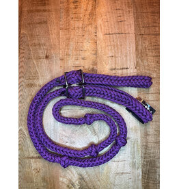 Bootshorse Barrel Reins Nylon Dark Purple