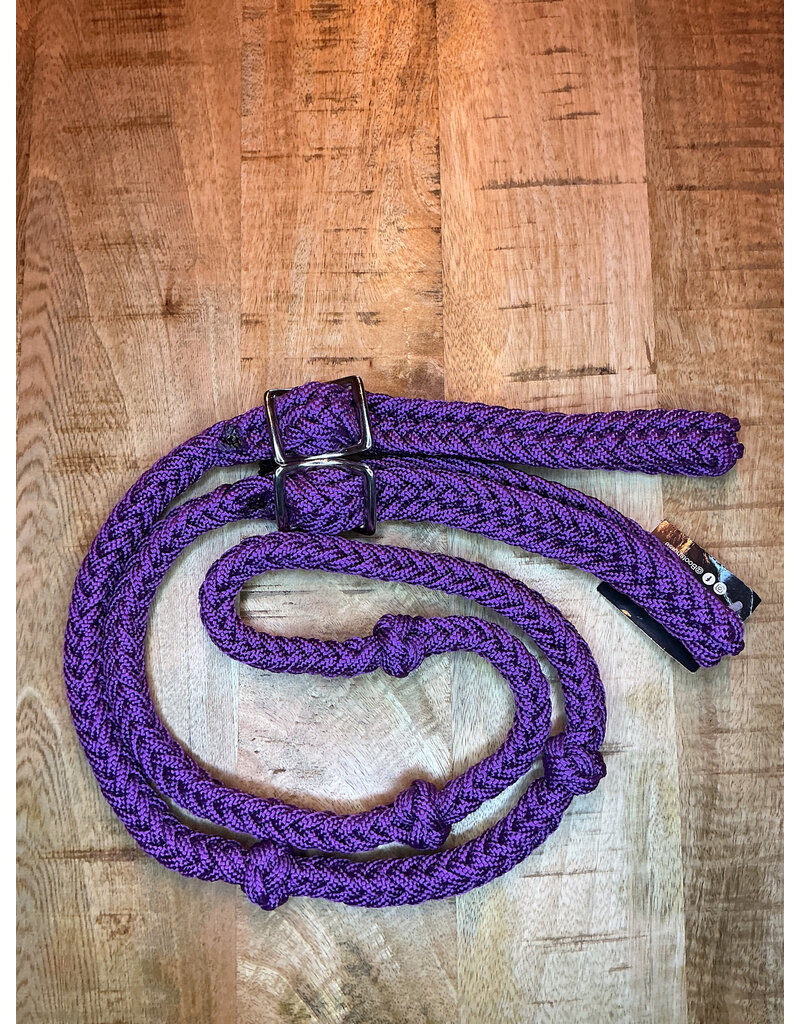 Bootshorse Barrel Reins Nylon Dark Purple
