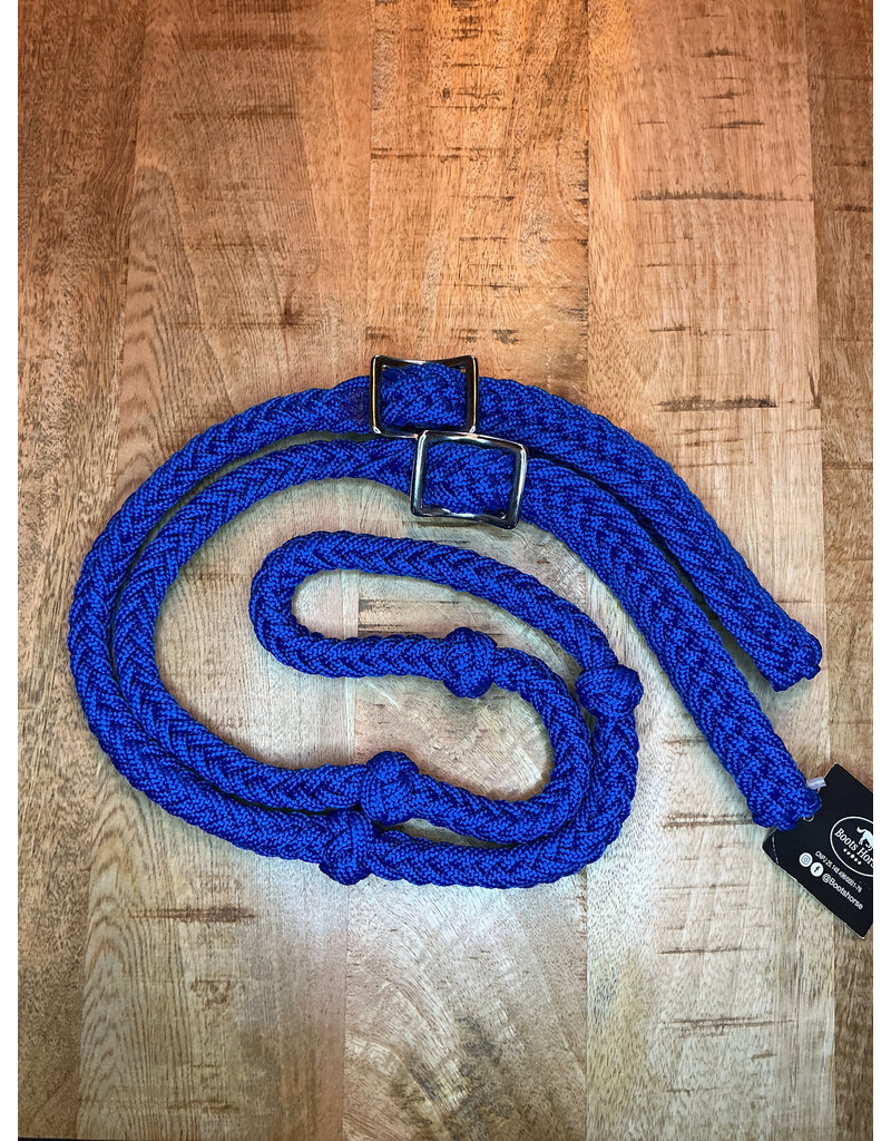 Bootshorse Barrel Reins Nylon Royal Blue